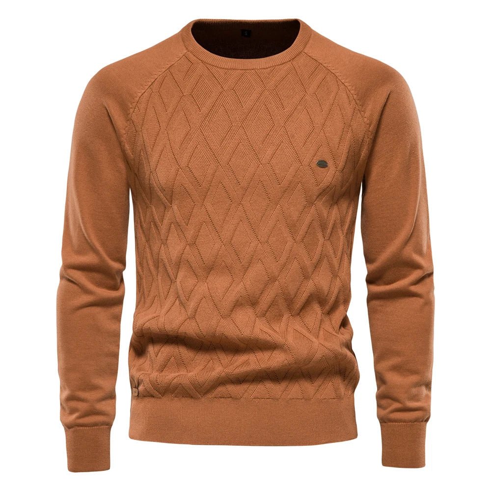 Theodor | Herrpullover med Rutmönster