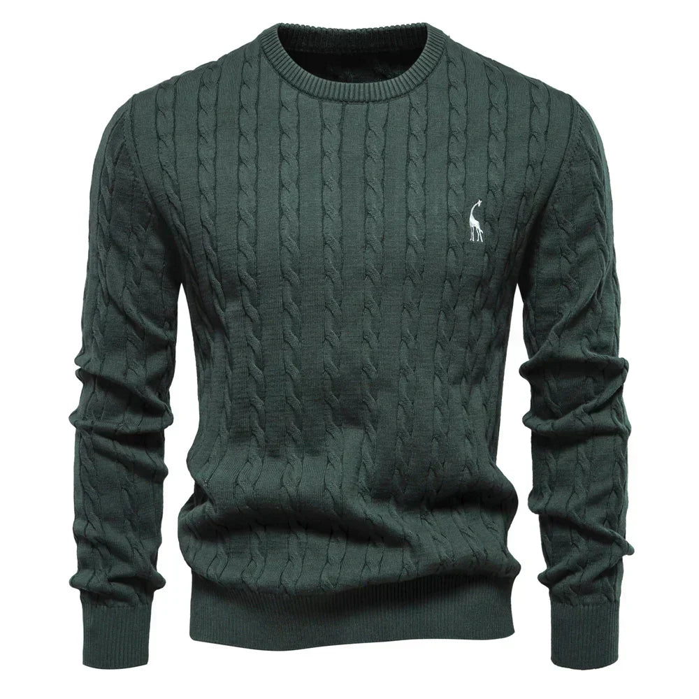 Falkner | Stickad Modern Herrpullover